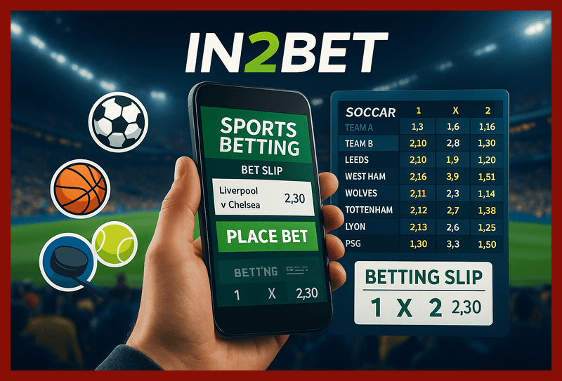 Aposte em apostas esportivas no cassino online IN2BET